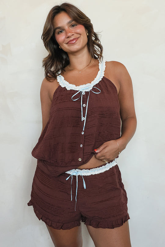 Noey — 5'3" 38B, L top | L bottom.