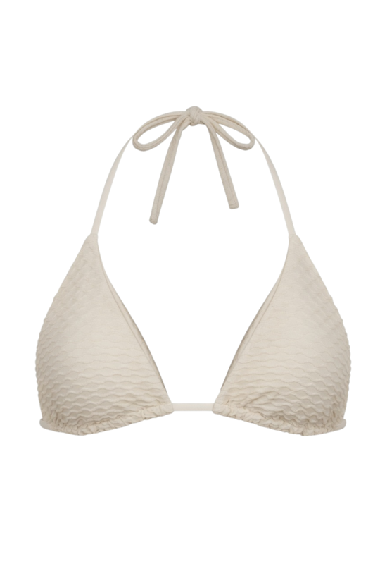 Palm Tie Back Triangle Bikini Top