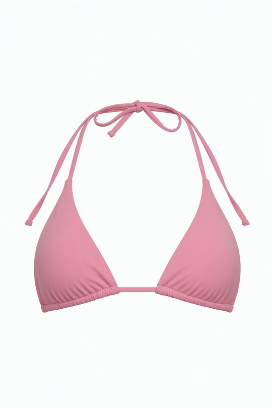 Palm Tie Back Triangle Bikini Top