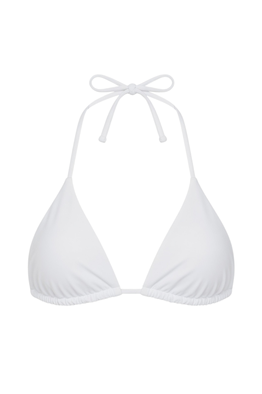 Palm Tie Back Triangle Bikini Top