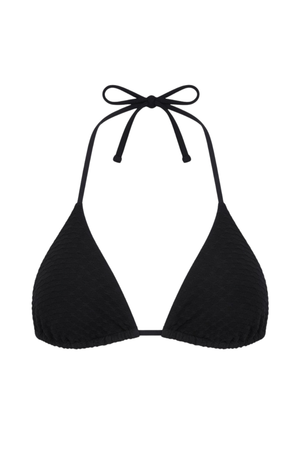 Palm Tie Back Triangle Bikini Top