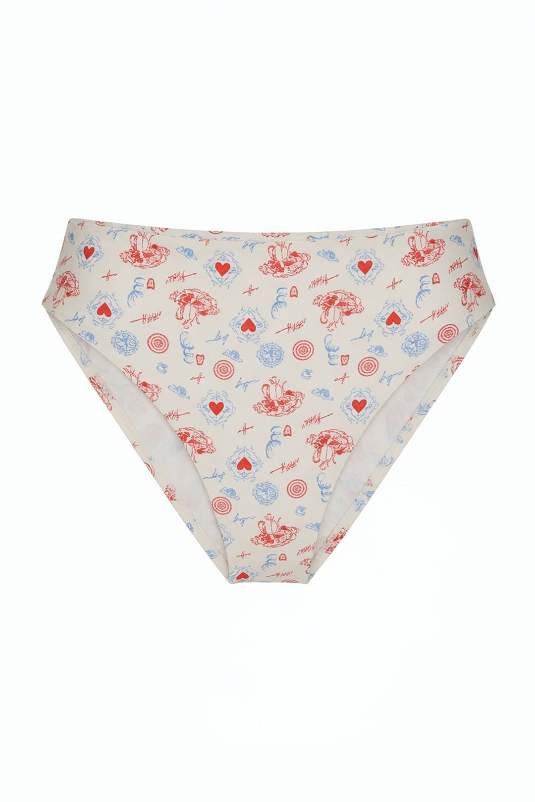 Seashore High Waist Cheeky Bikini Bottom