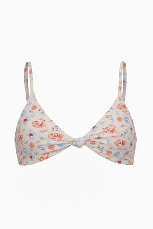 Zen Knotted Triangle Bikini Top