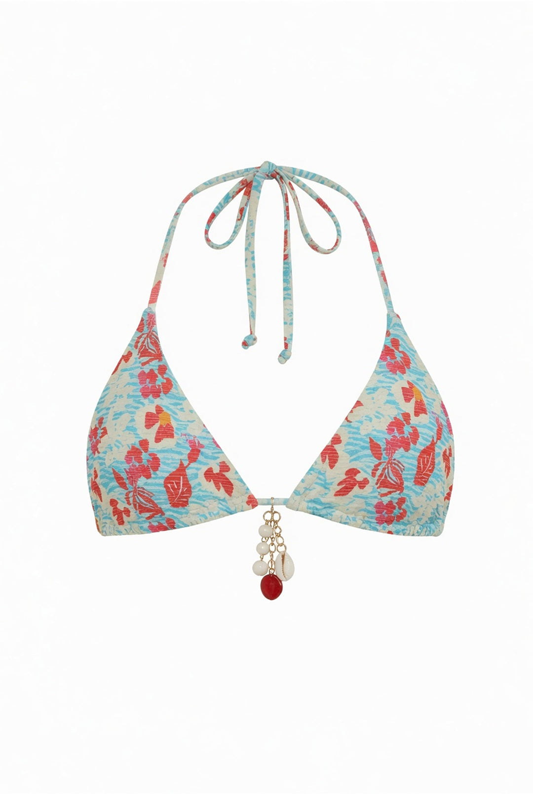 Palm Triangle Bikini Top