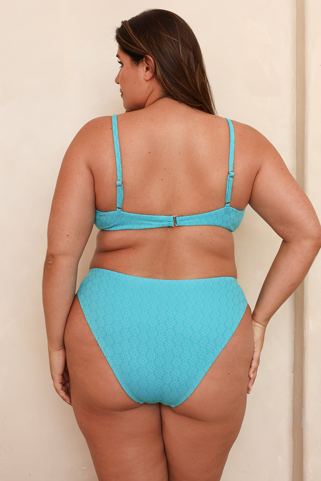 Seashore High Waist Cheeky Bikini Bottom