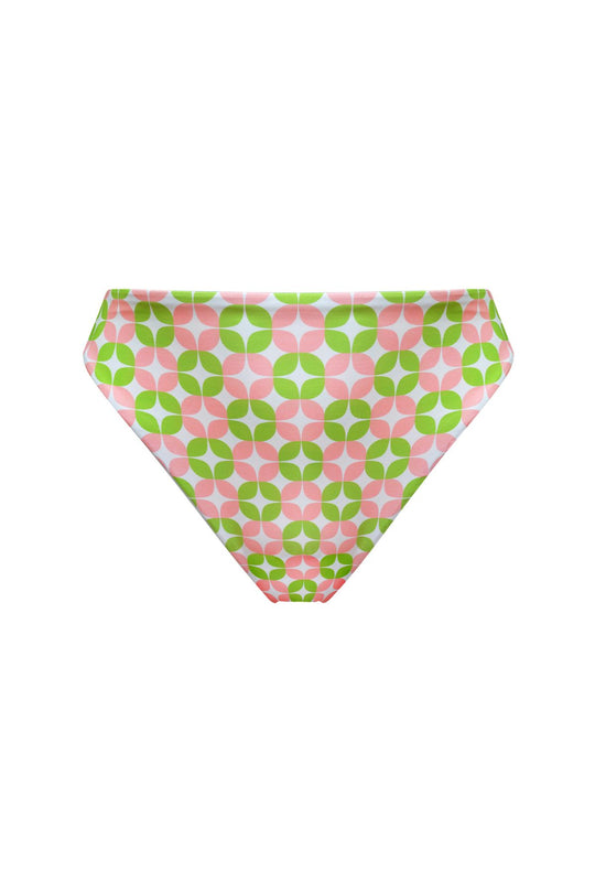 Seashore High Waist Cheeky Bikini Bottom