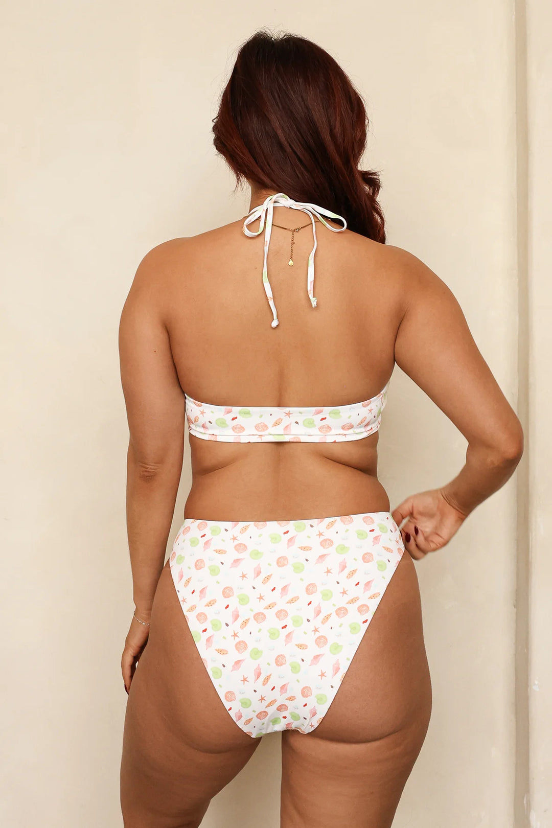 Seashore High Waist Cheeky Bikini Bottom