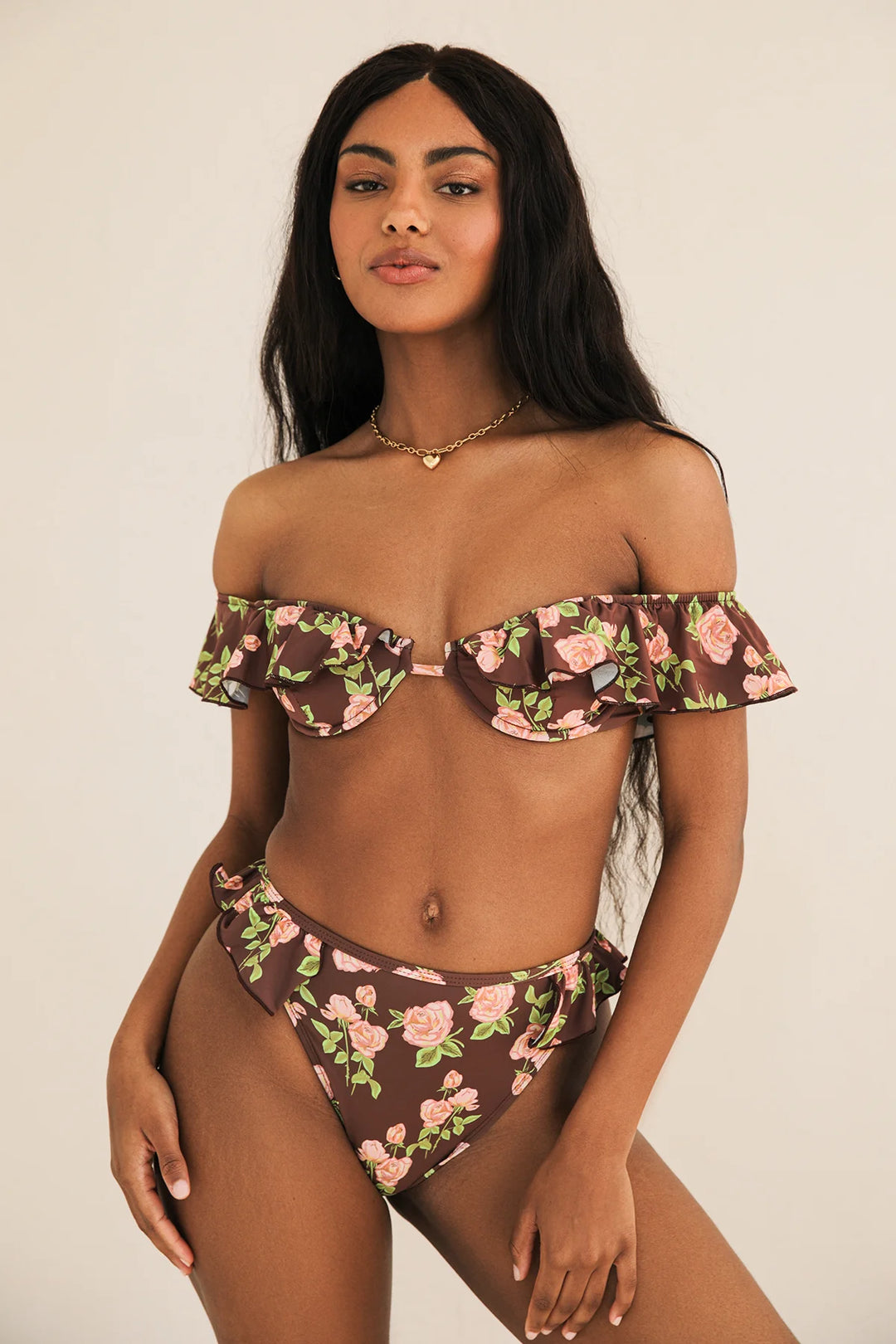 Poppi High Waisted Cheeky Bikini Bottom