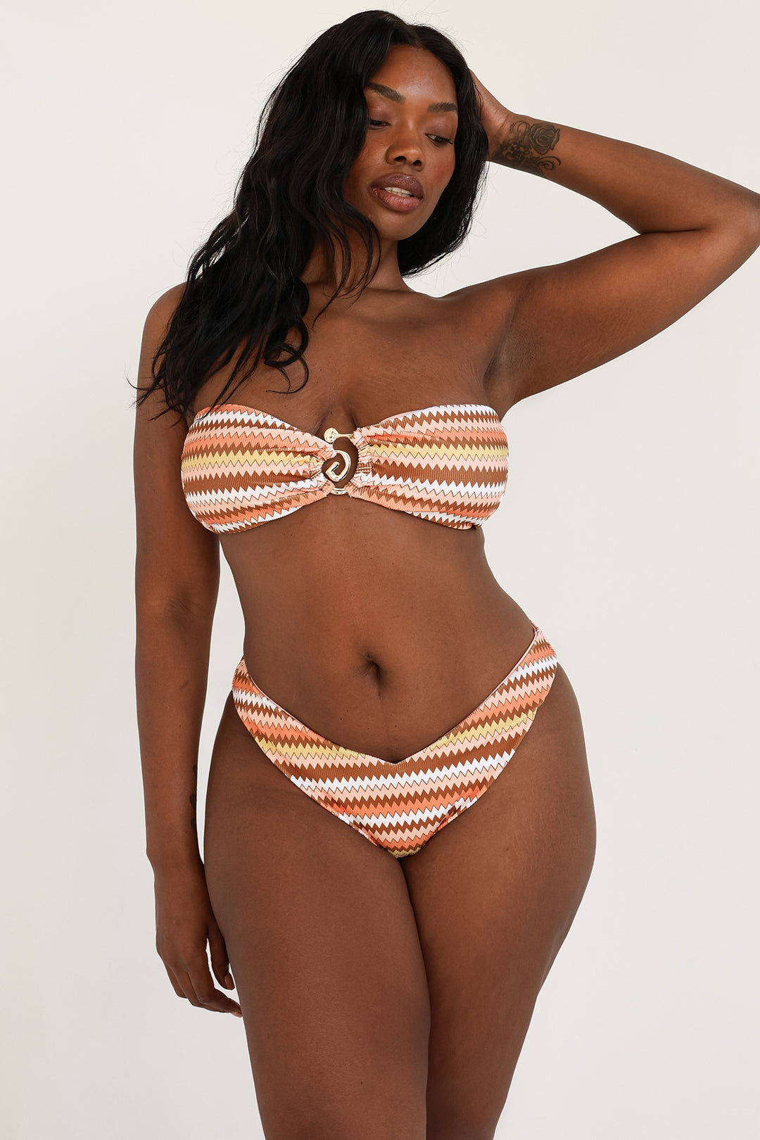 Groovy Stripe Bandeau Super Cheeky Set