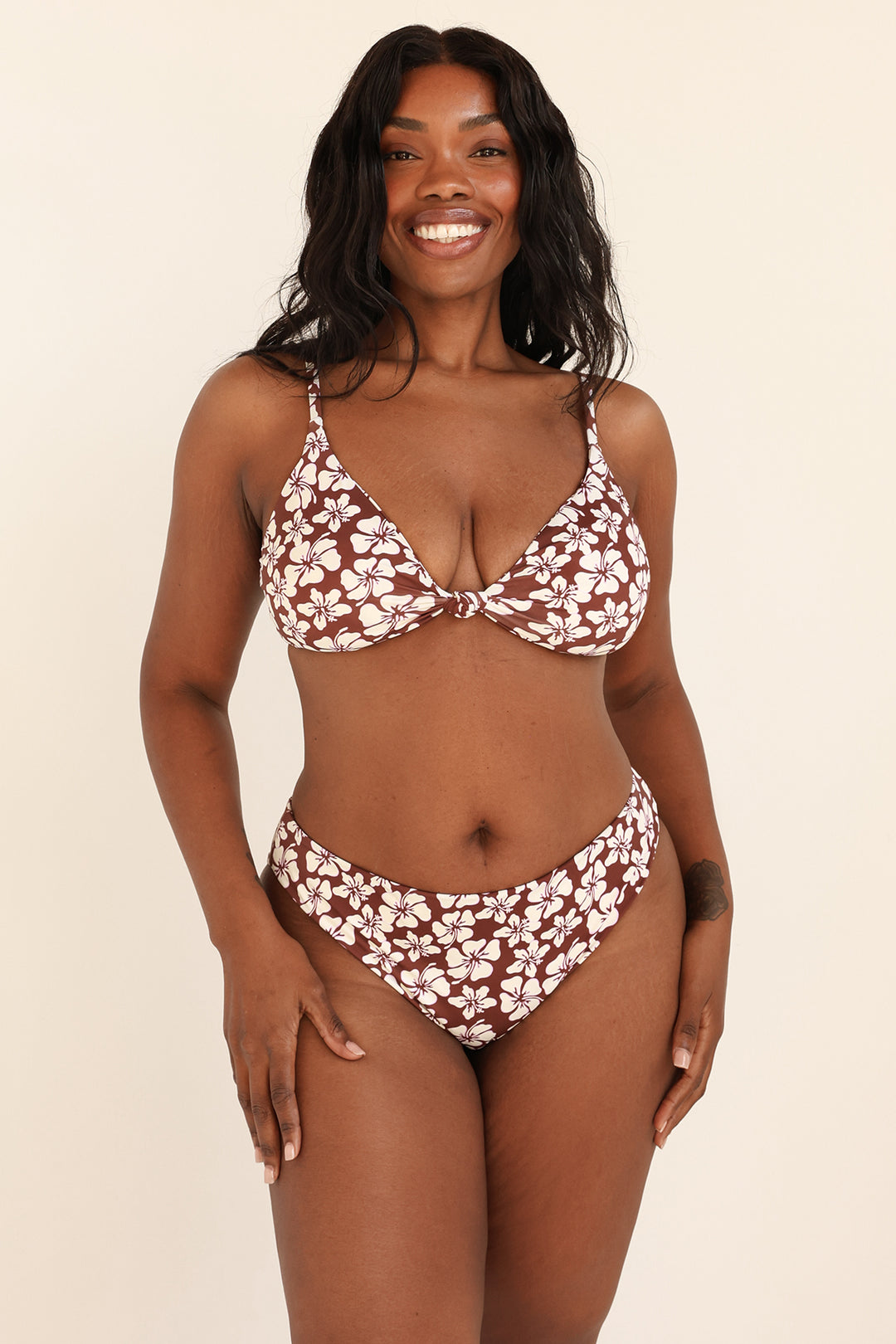 Zen Knotted Triangle Bikini Top