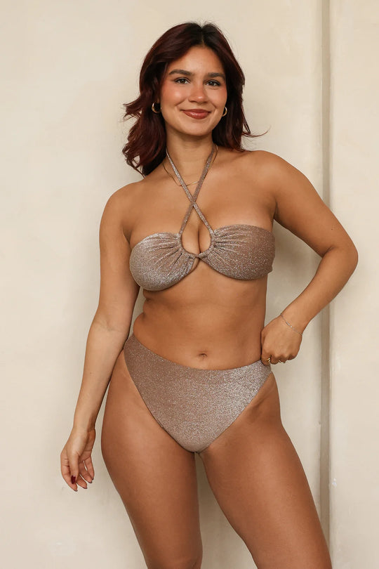 Cacao Bandeau Cheeky Set