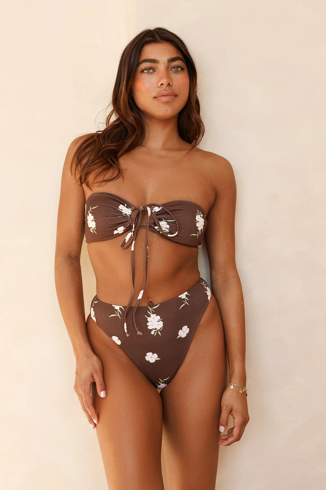 Amalfi String Tie Bandeau Bikini Top