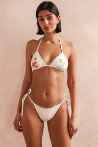 Palm Triangle Bikini Top