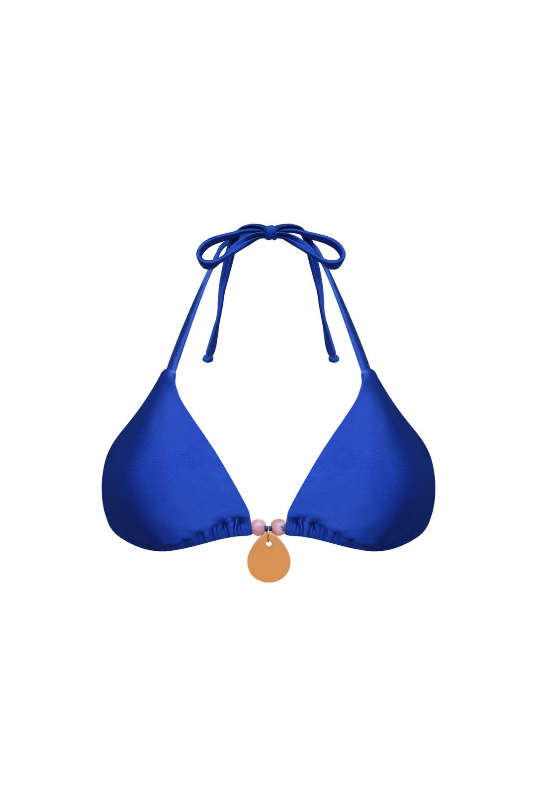 Palm Tie Back Triangle Bikini Top