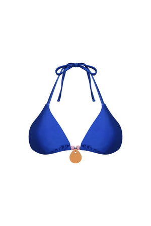 Palm Tie Back Triangle Bikini Top