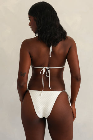 Palm Tie Back Triangle Bikini Top