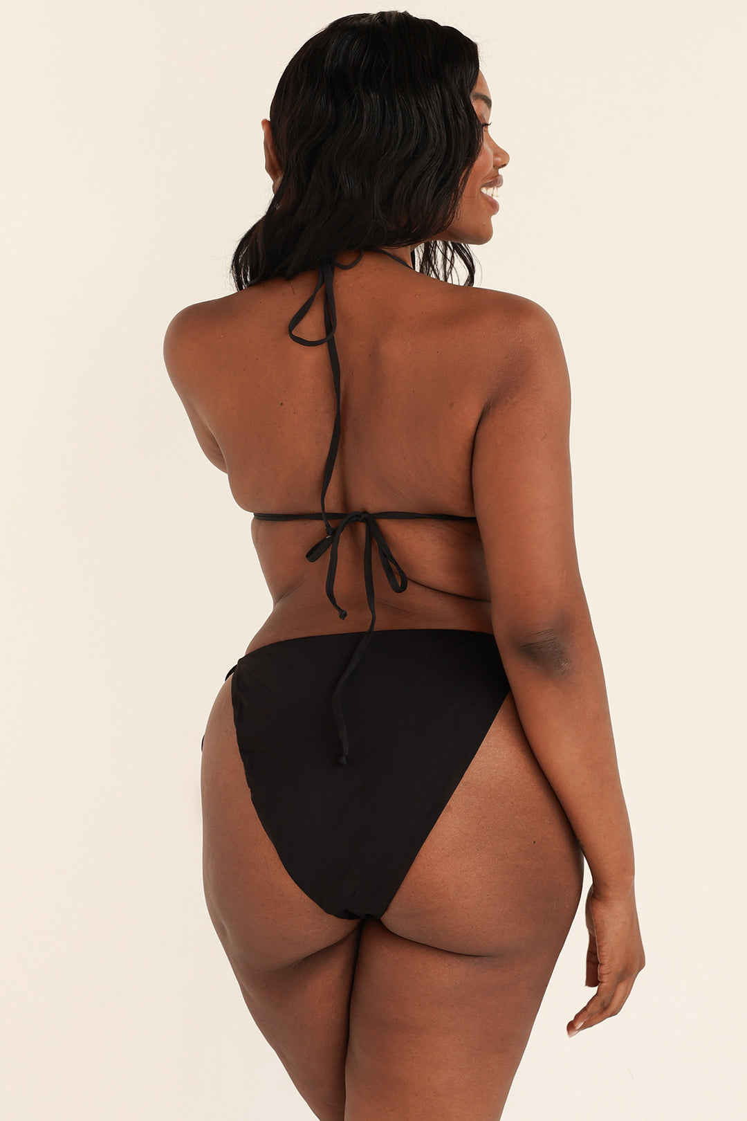 Palm Tie Back Triangle Bikini Top