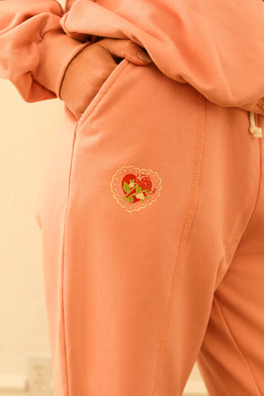 D8113JTROD-PSND love yourself sweatpants pink sands 3 dippin' daisy's