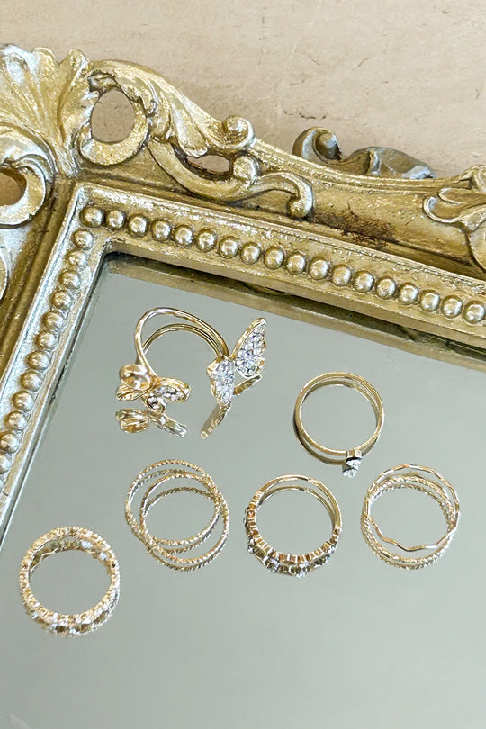 DD0826-GLD butterfly effect ring set gold 4 dippin' daisy's