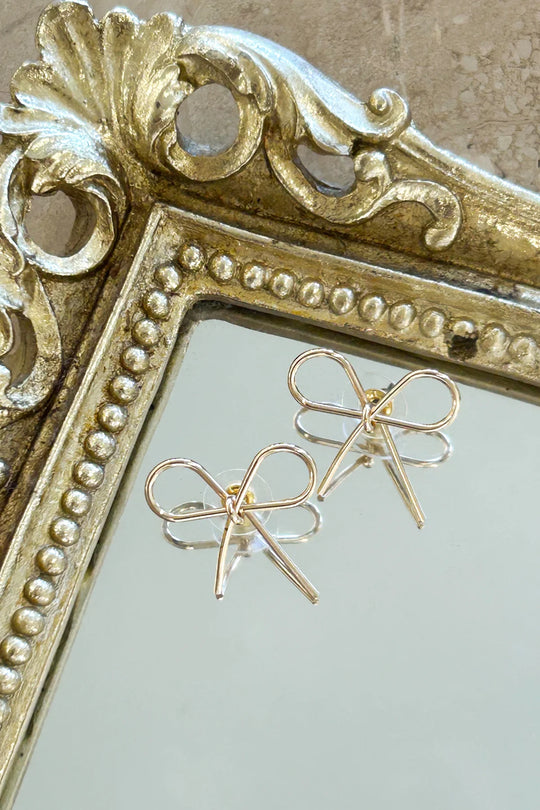 DD2036-GLD ribbon earrings gold 2 dippin' daisy's