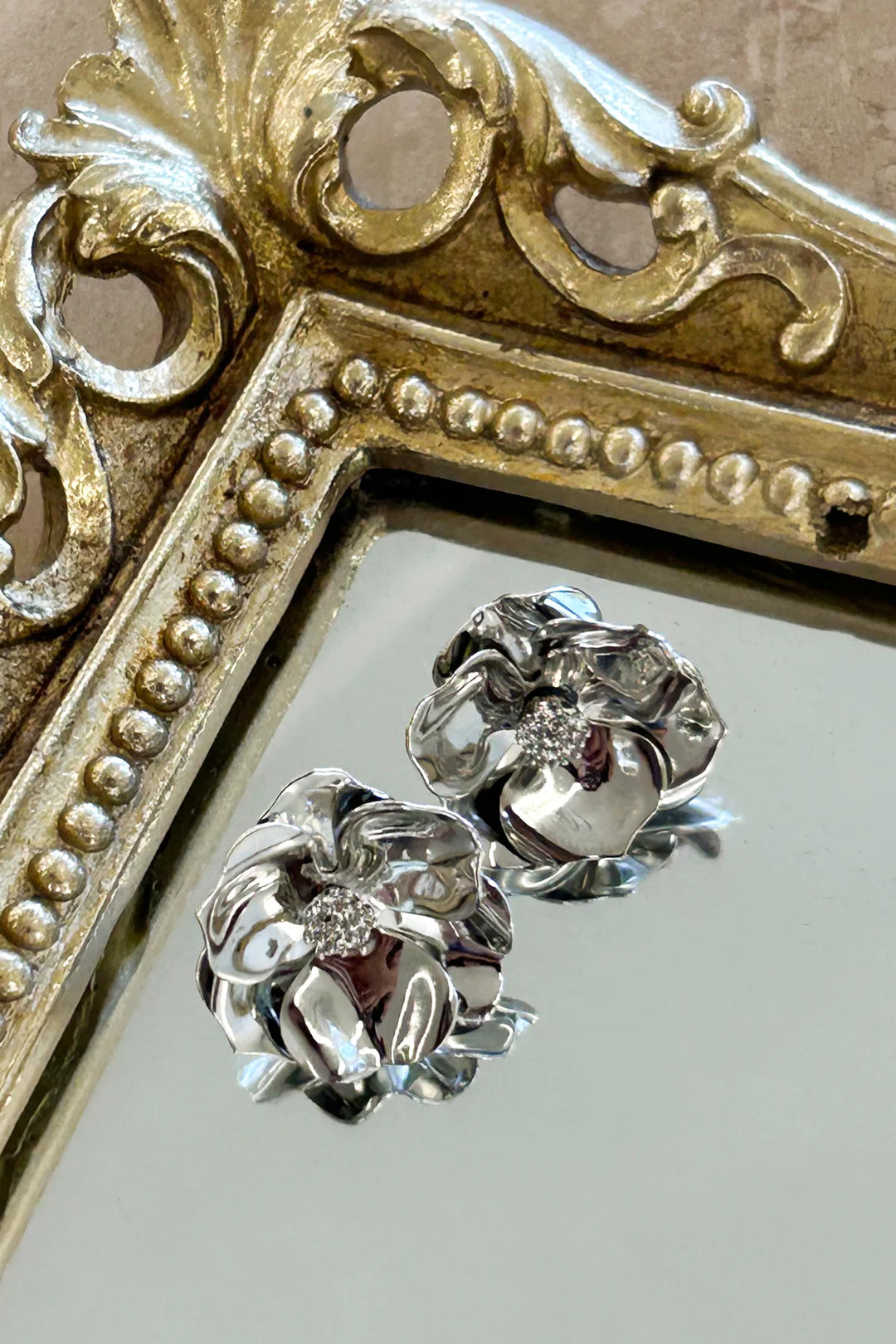 DD3281-SLVR under the rose earrings silver 3 dippin' daisy's