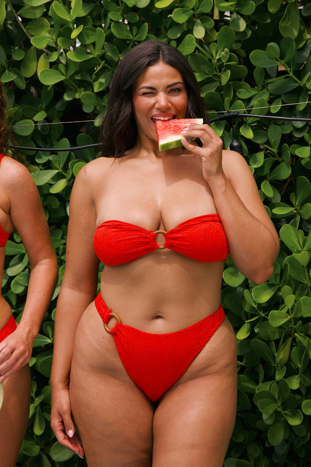 Cherry Cola Bandeau Super Cheeky Set