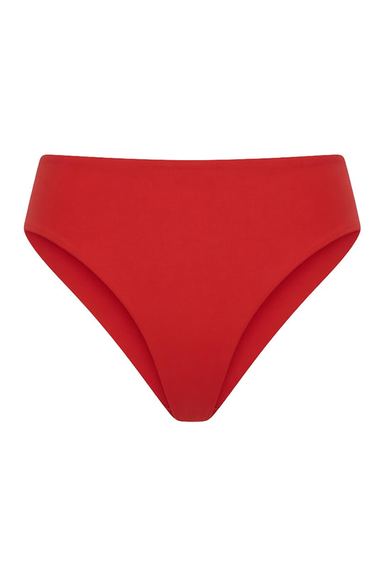 Seashore High Waist Cheeky Bikini Bottom