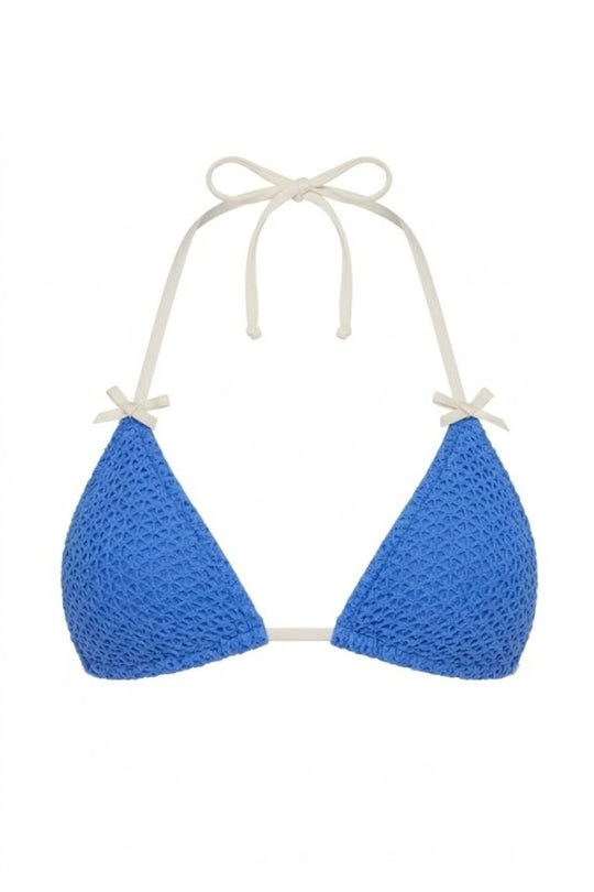 Palm Tie Back Triangle Bikini Top