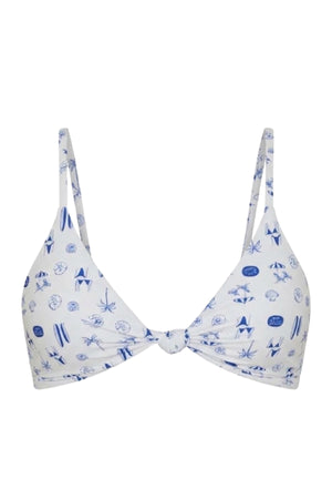 Zen Knotted Triangle Bikini Top