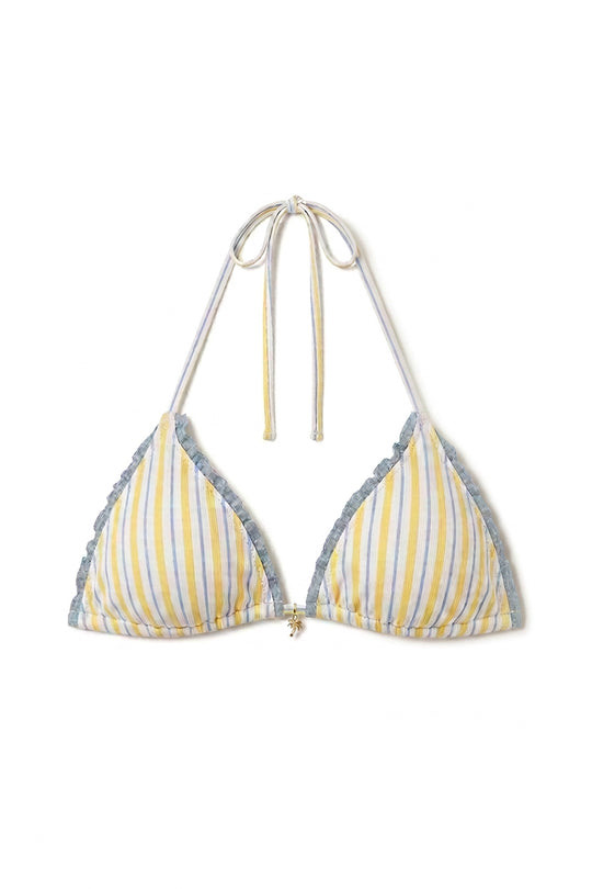 Palm Triangle Bikini Top