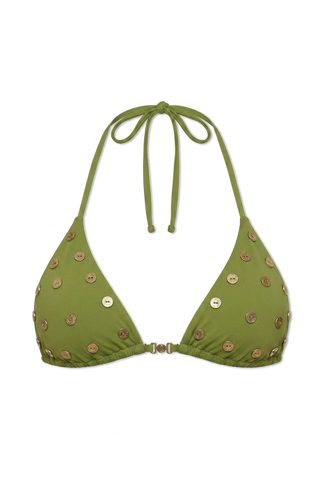 Palm Triangle Bikini Top