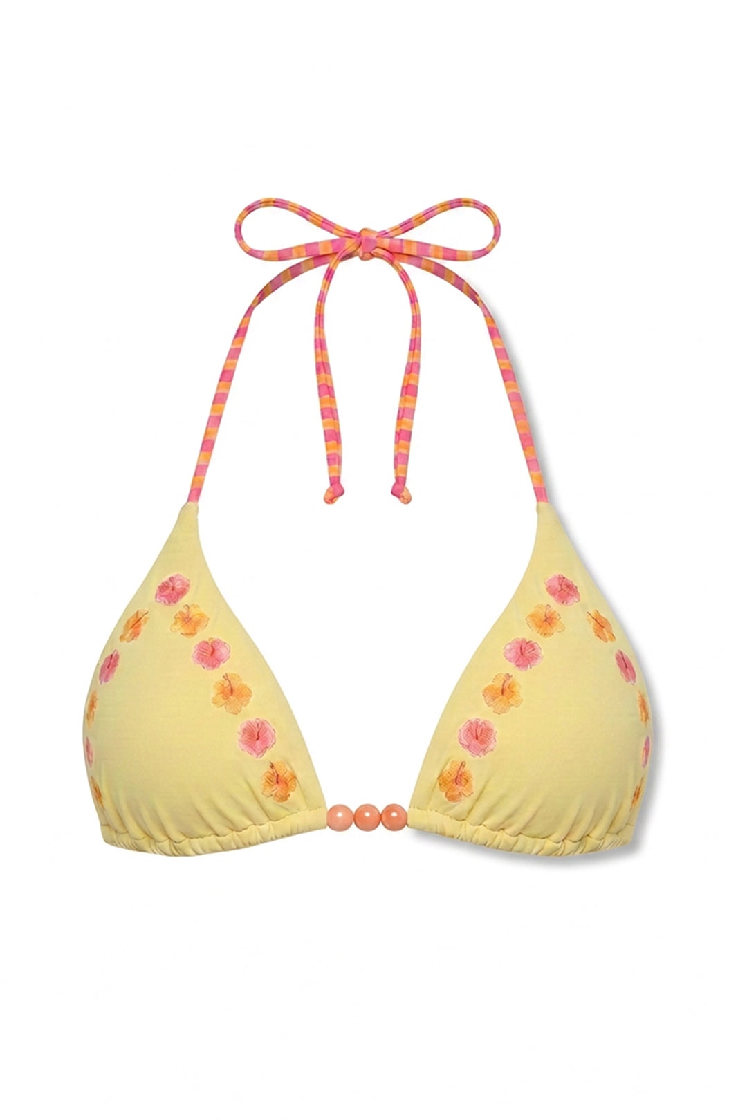 Palm Triangle Bikini Top