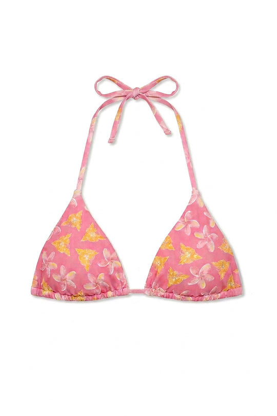 Palm Triangle Bikini Top