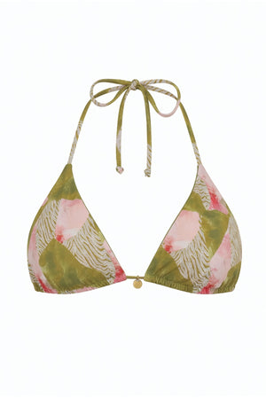 Palm Triangle Reversible Bikini Top