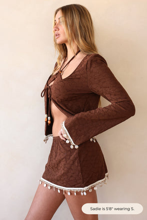 Sadie is 5'8" wearing S.