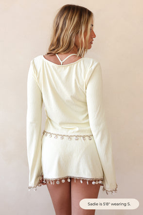 Sadie is 5'8" wearing S.