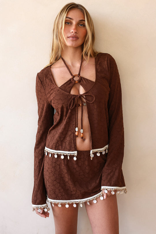 Sadie is 5'8" wearing S.