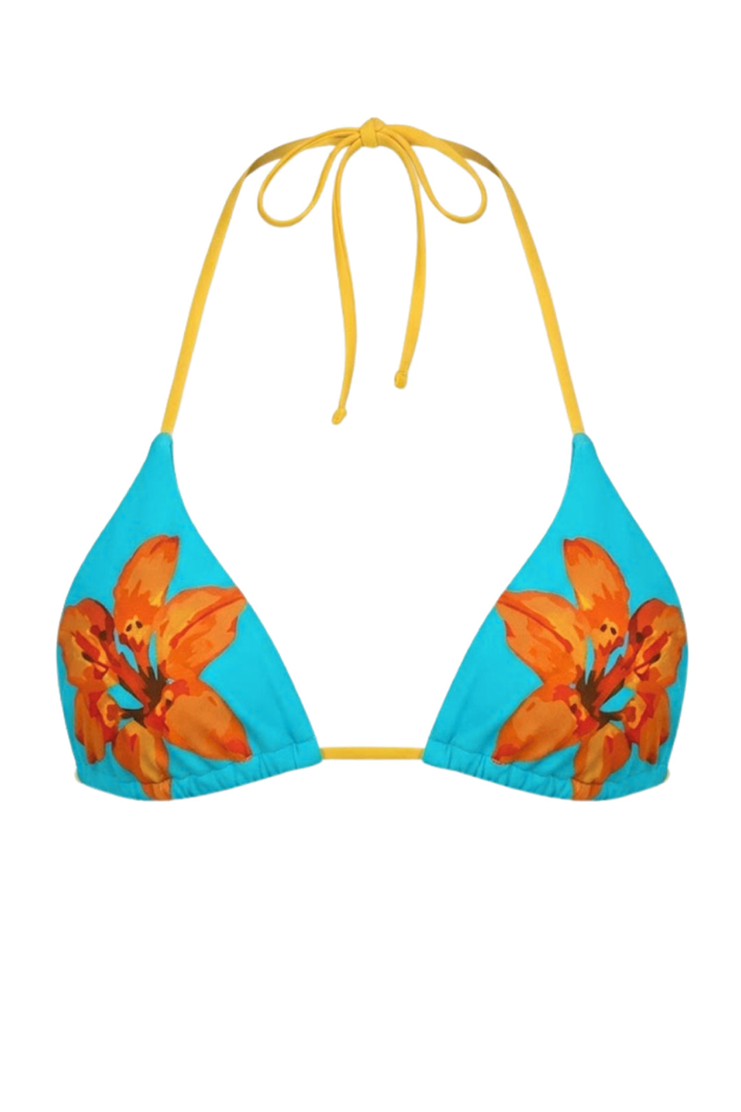 Palm Triangle Bikini Top