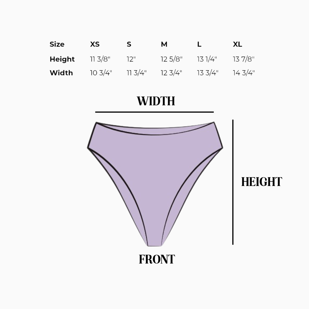 Seashore High Waist Cheeky Bikini Bottom Plus