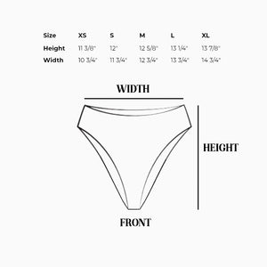 Seashore High Waist Cheeky Bikini Bottom