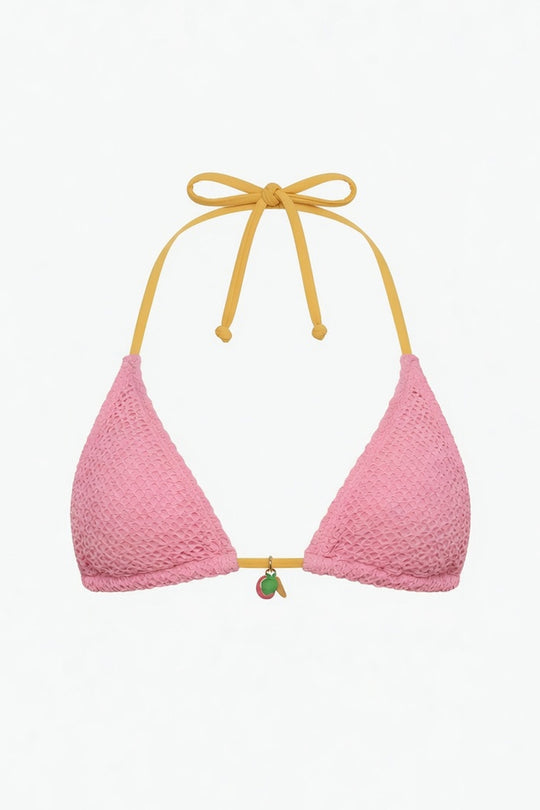 Palm Triangle Bikini Top