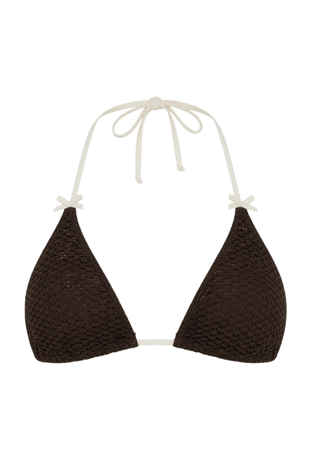 Palm Tie Back Triangle Bikini Top