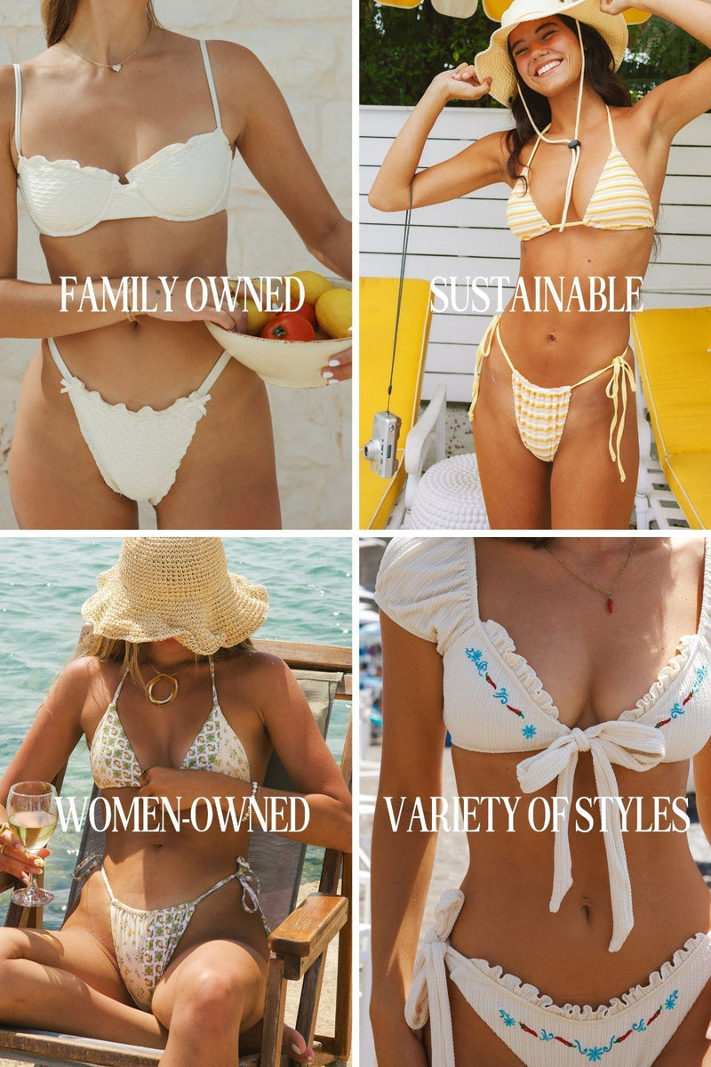 Retro High Cut Cheeky Swim Bikini Bottom Dippin Daisys