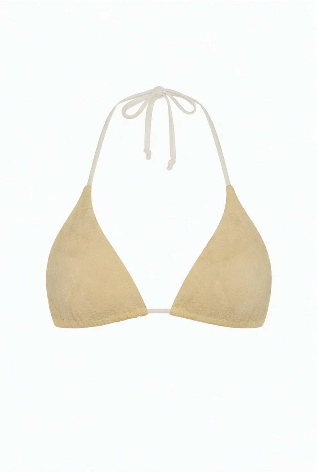 Palm Tie Back Triangle Bikini Top