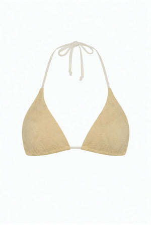 Palm Tie Back Triangle Bikini Top