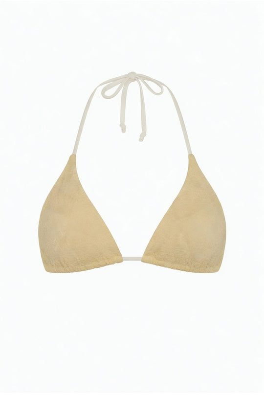 Palm Tie Back Triangle Bikini Top