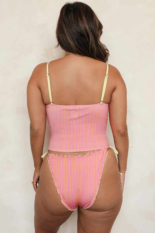 Bellini Stripe Tankini Super Cheeky Set