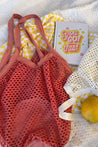 D6019JLOOD-COR upcycled goodie net bag coral 1 dippin' daisy's