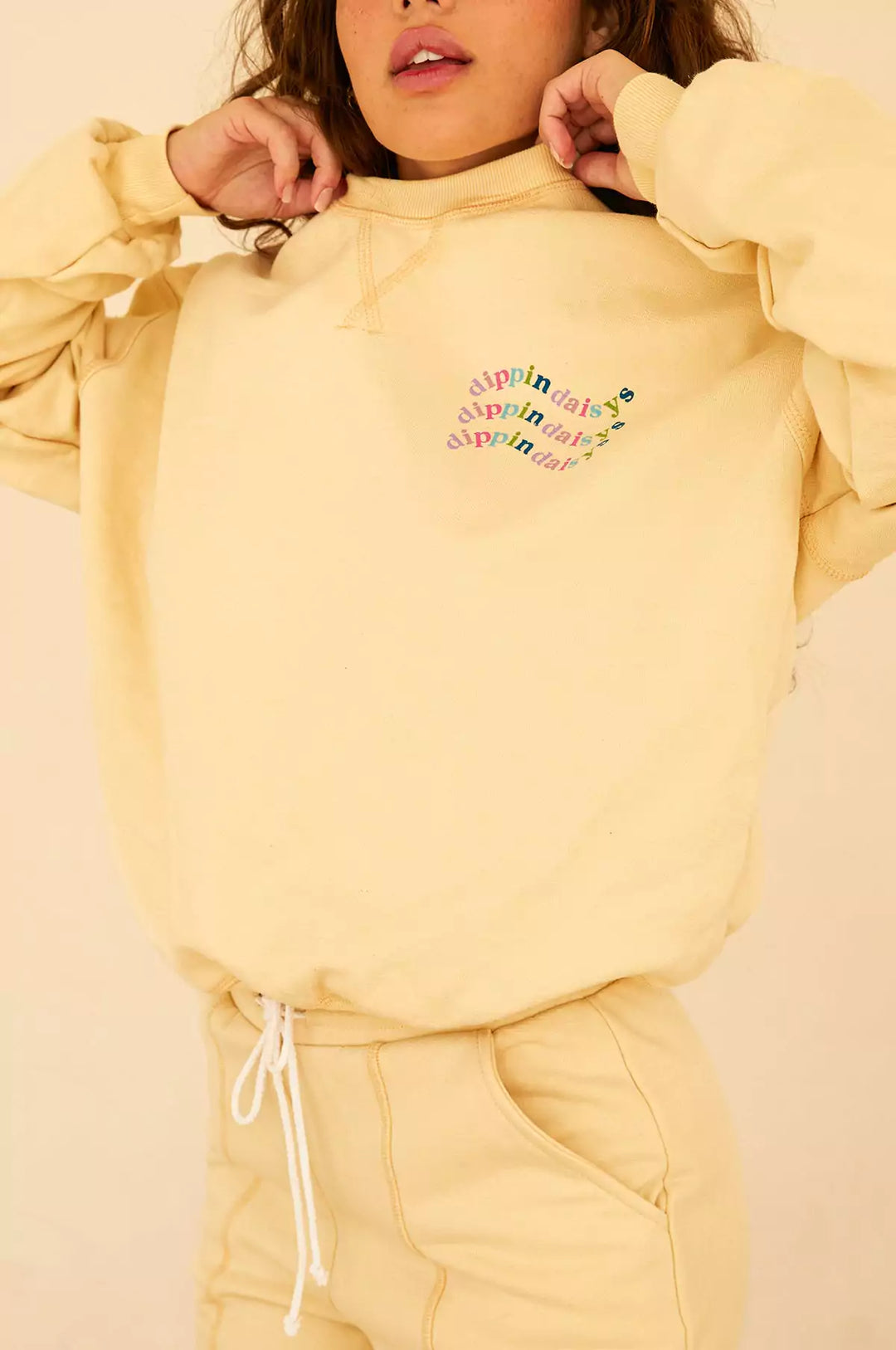 D7118JFTOD-VNLA dd wave crewneck vanilla 3 dippin' daisy's