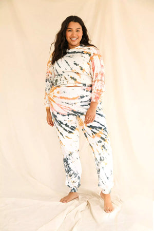 D8038JTROD-AUTD out and about pant aurora tie dye 3 dippin' daisy's